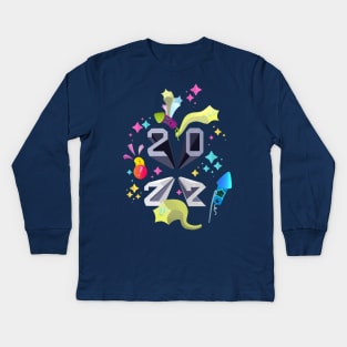 Goodbye 2021 Hello 2022 Kids Long Sleeve T-Shirt